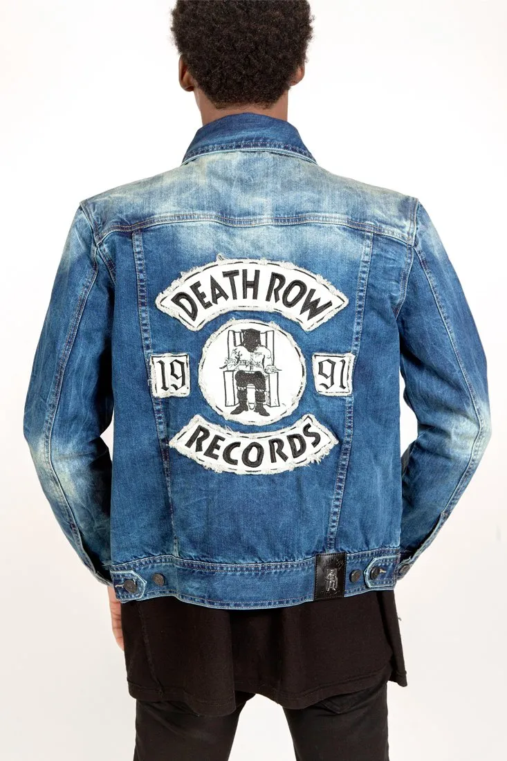 Death Row Records x King Ice - Denim Patched Jacket