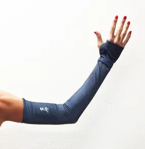 Denim Print Compression Sleeves