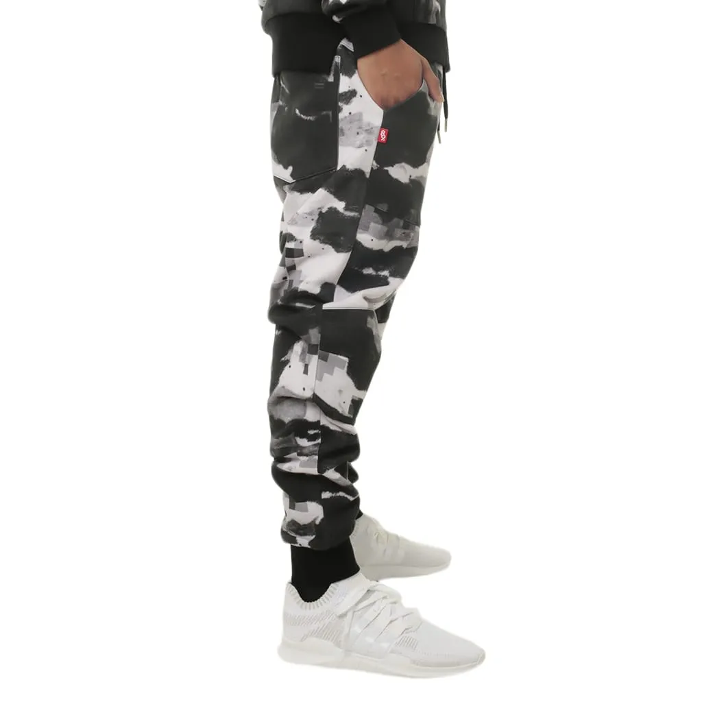 Digi Snow Camo Flight Jogger Sweatpants