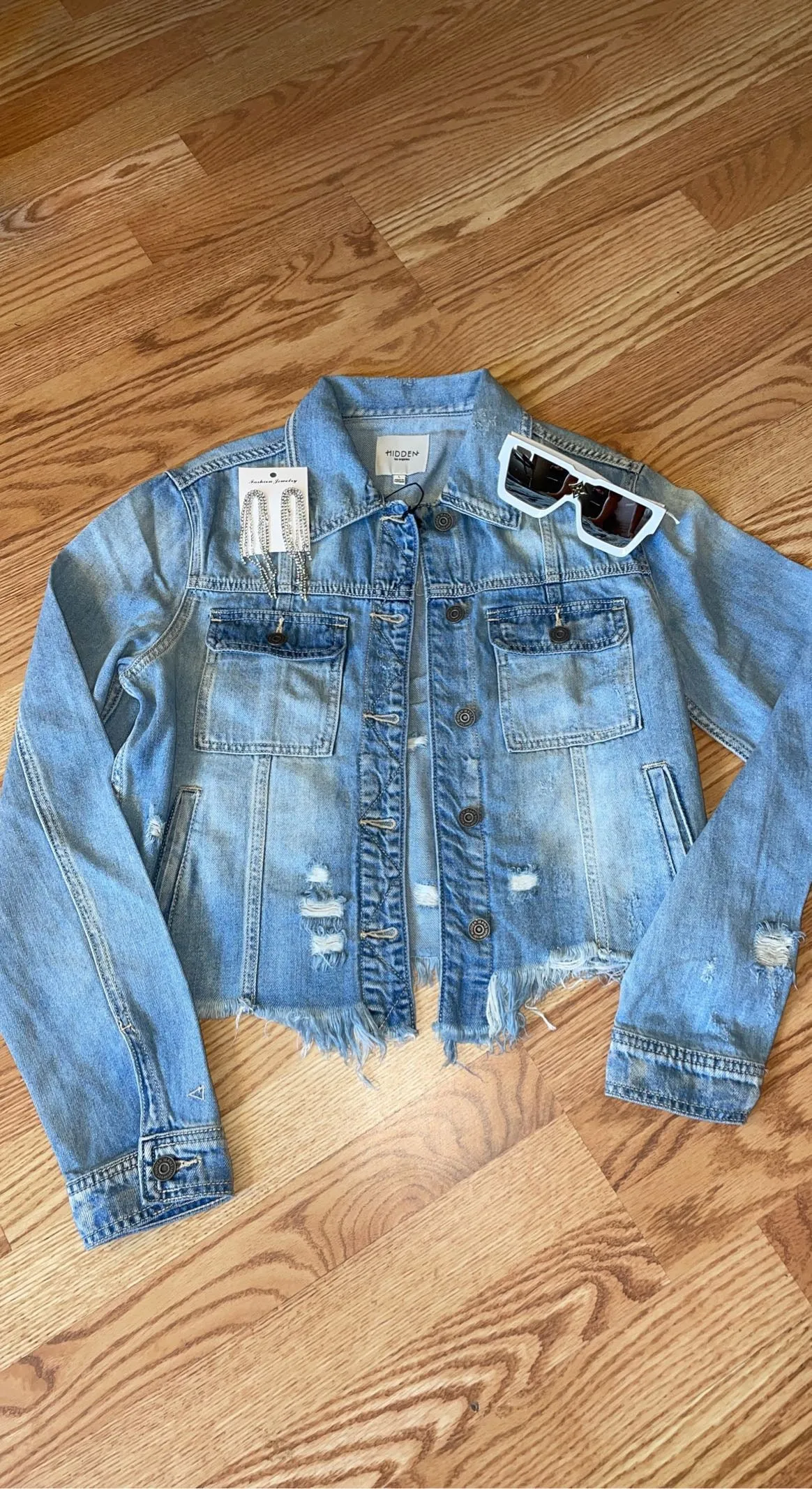 Distressed Denim Jacket