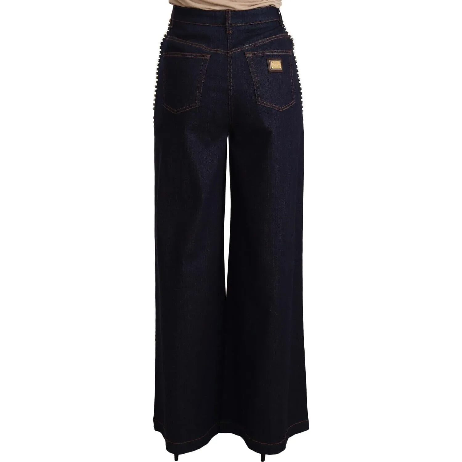 Dolce & Gabbana Elegant Dark Blue Flare Denim Jeans