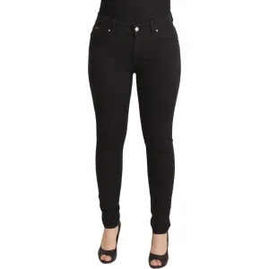 Dolce & Gabbana Sleek Black Cotton Stretch Skinny Jeans