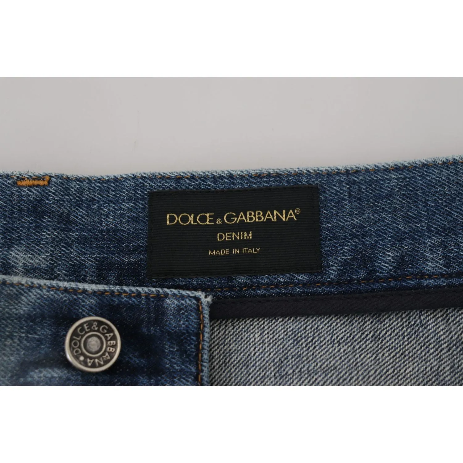 Dolce & Gabbana Stunning Tattered Denim Italian Jeans