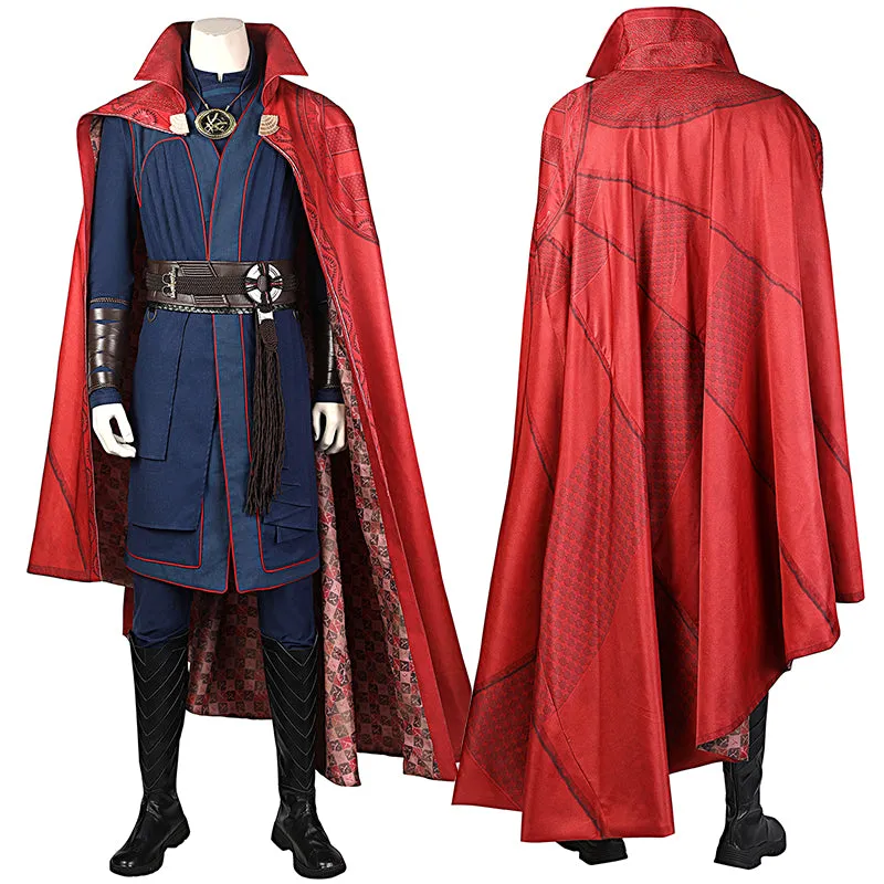 Dr Strange Stephen Costume Doctor Strange in the Multiverse of Madness Cosplay With Cloak Necklace