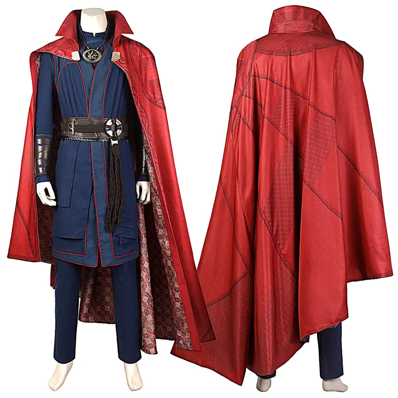 Dr Strange Stephen Costume Doctor Strange in the Multiverse of Madness Cosplay With Cloak Necklace