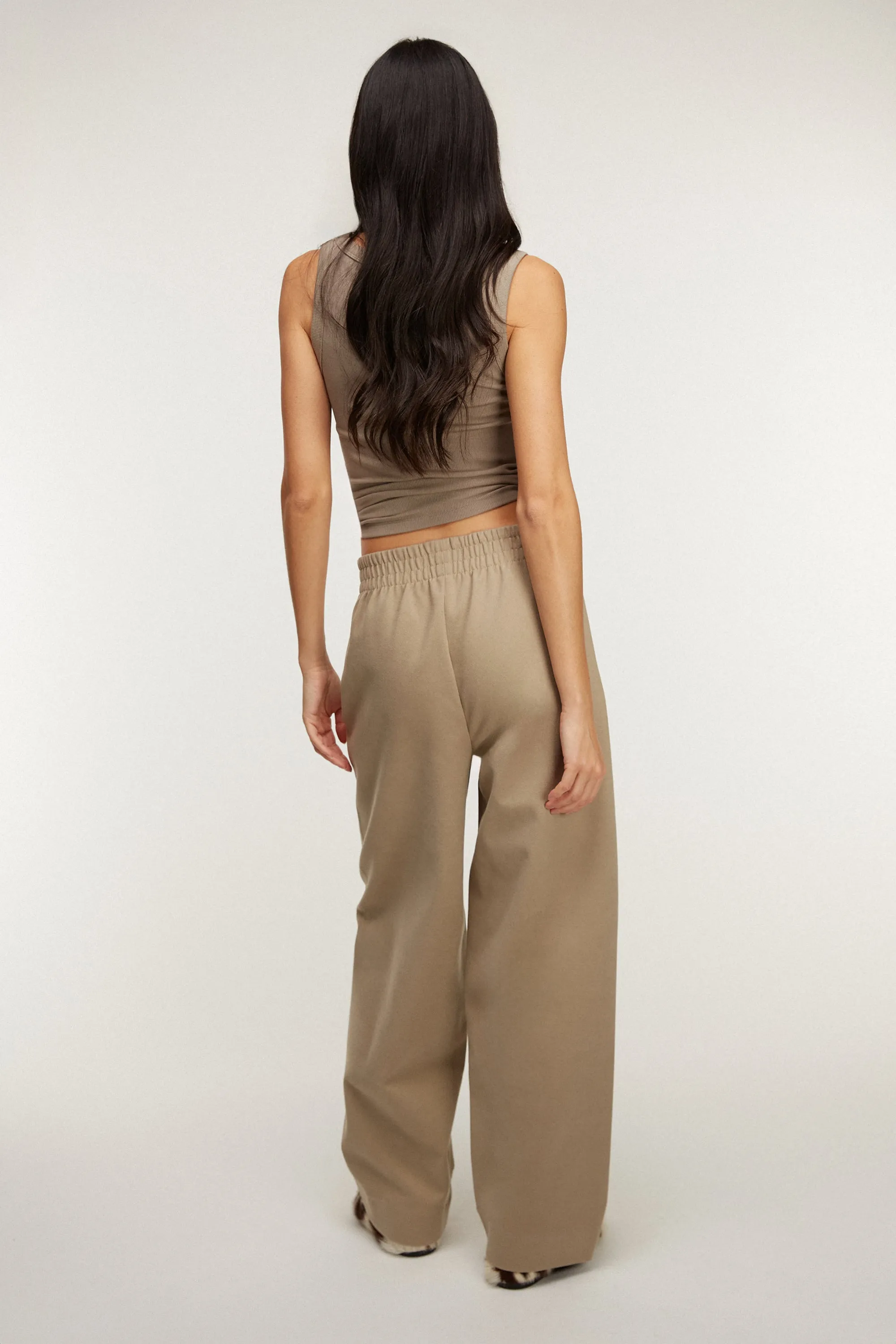 ELASTIC WAIST WOVEN PANT