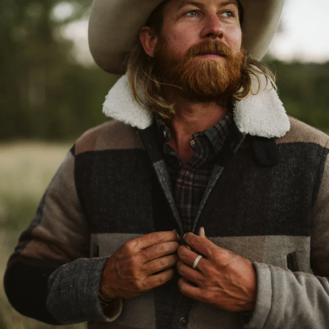 Ellis Wool Jacket | Desert Valley Plaid and Sherpa