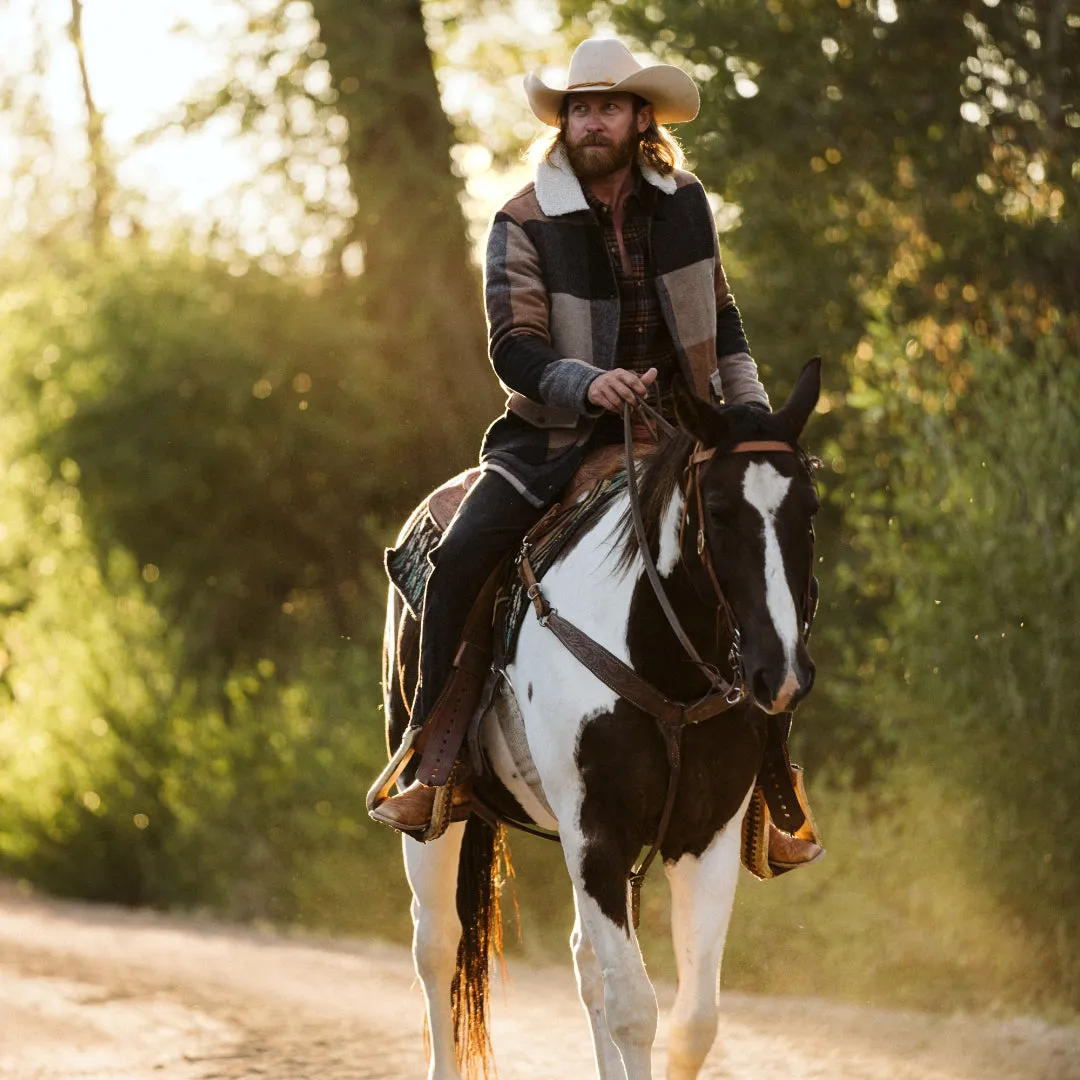 Ellis Wool Jacket | Desert Valley Plaid and Sherpa