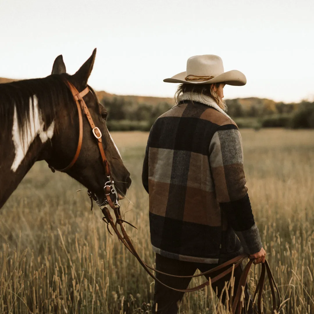 Ellis Wool Jacket | Desert Valley Plaid and Sherpa