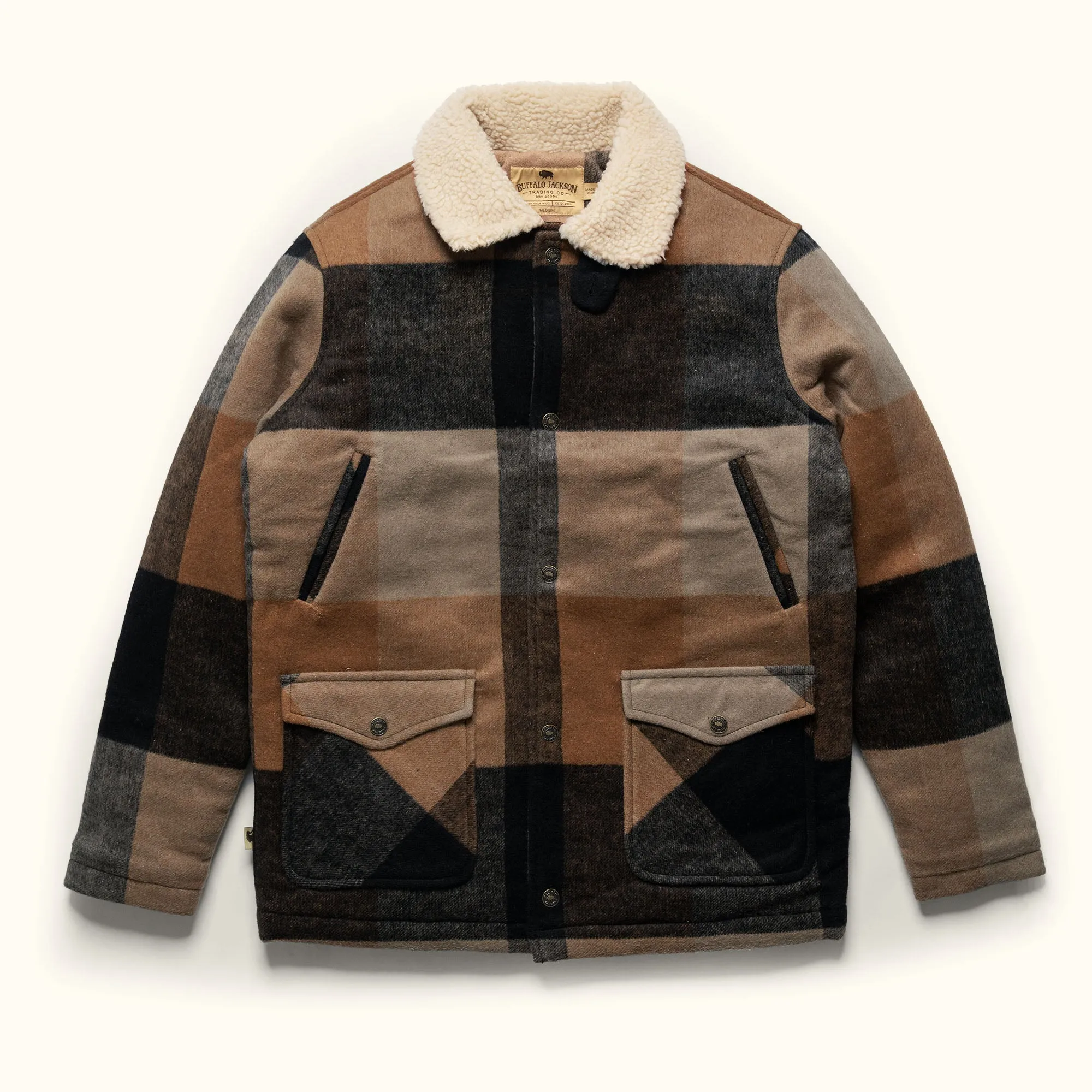 Ellis Wool Jacket | Desert Valley Plaid and Sherpa