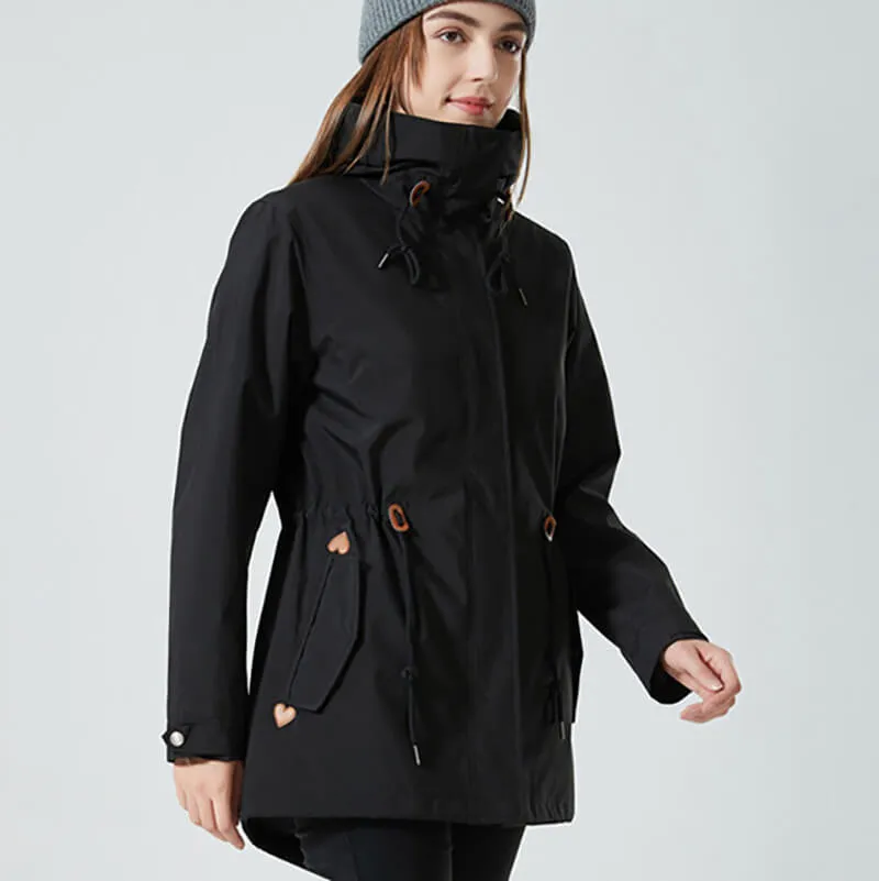 Essential Jacket Waisted Hood and Zipper