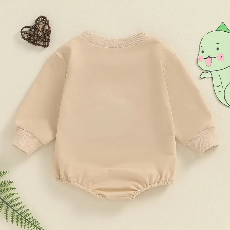 Fall Baby Boy Sweatshirt Dinosaur Embroidery