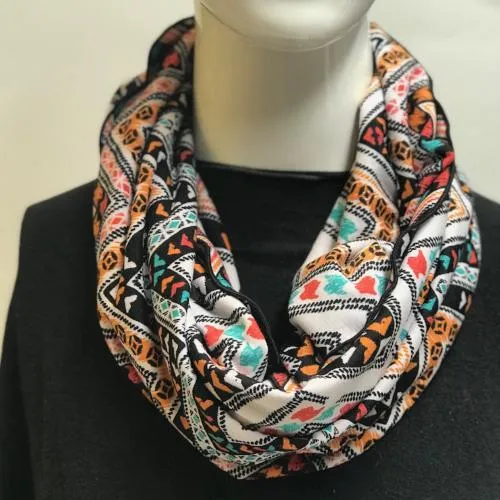 Fall Chevron Eternity Scarf