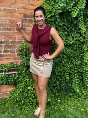 Feeling Fall Mini Skirt