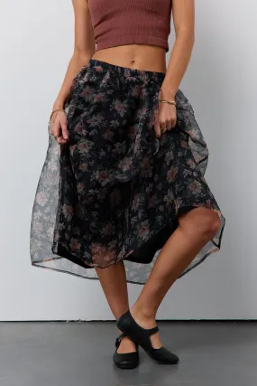 Floral Organza Skirt