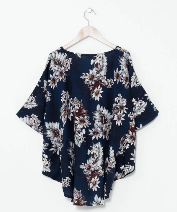 Floral Poncho Top