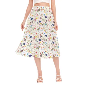 Fresh Fleur Women's Long Section Chiffon Skirt