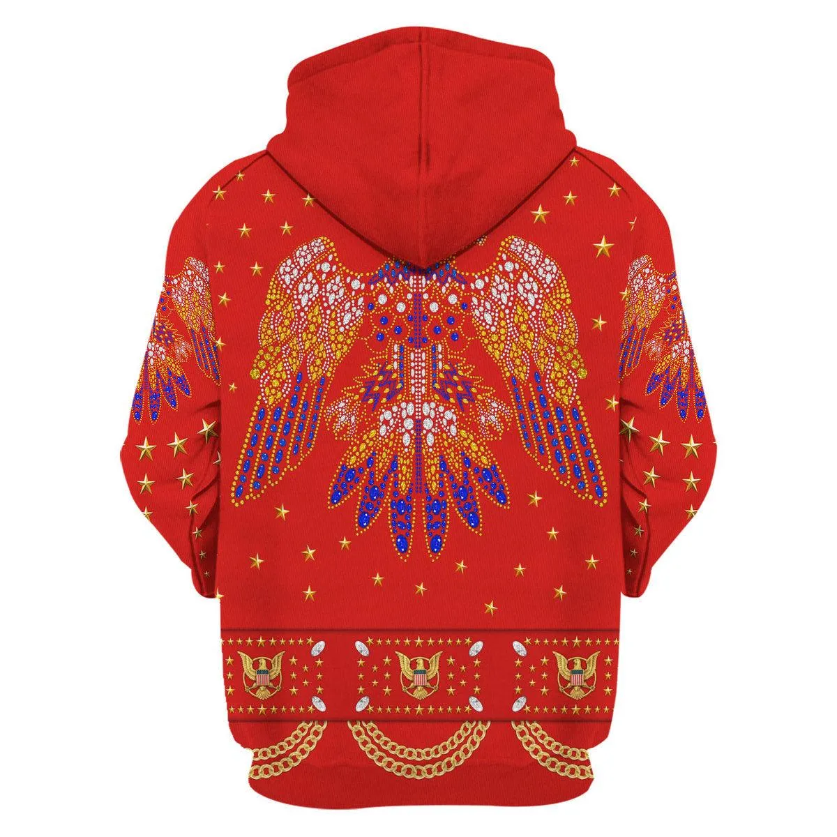 Gearhomie Elvis EAGLE Red Costume Hoodie Sweatshirt T-Shirt Sweatpants