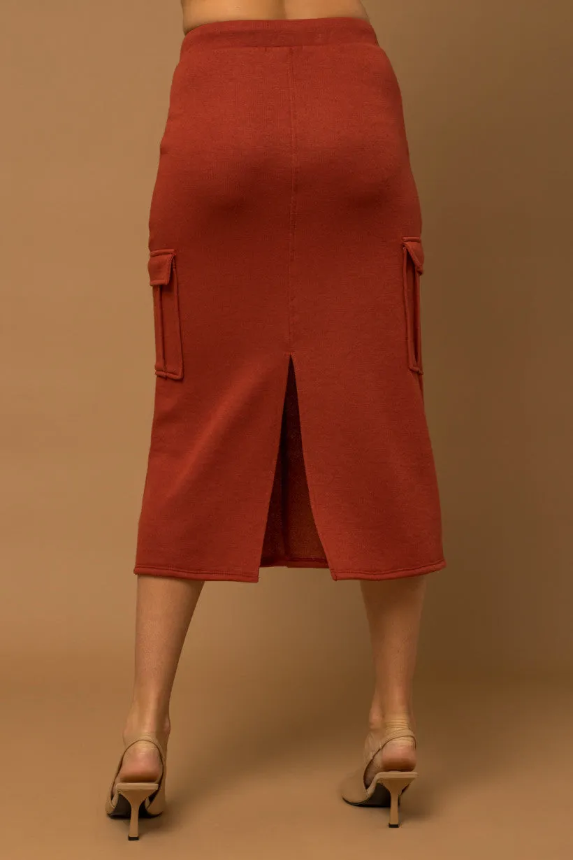 Gilli Elastic Tie Cargo Pocket Skirt