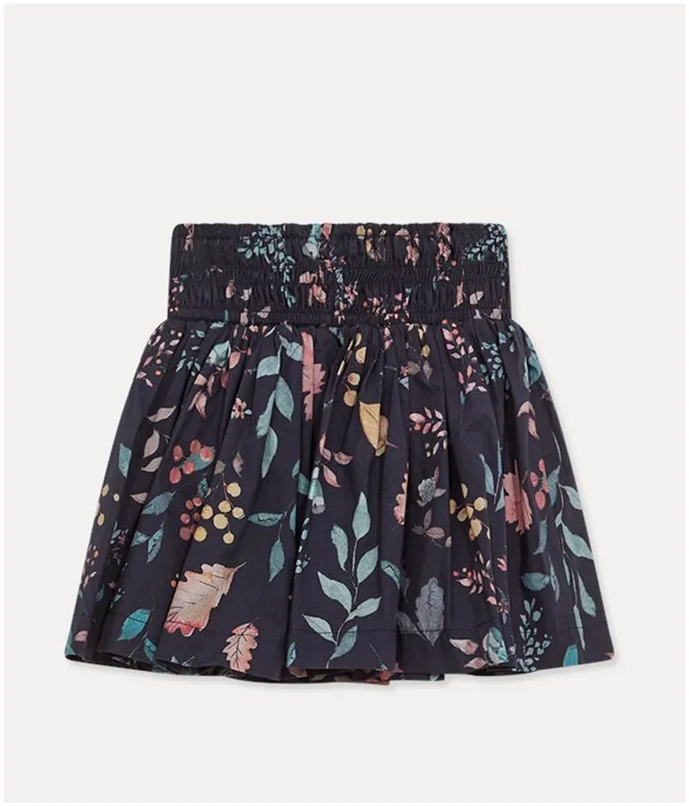 Girl's Cotton Skirt - Dark Navy