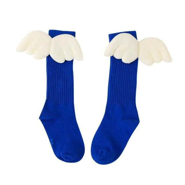 Girls Leg Warm Wing Stripes Socks