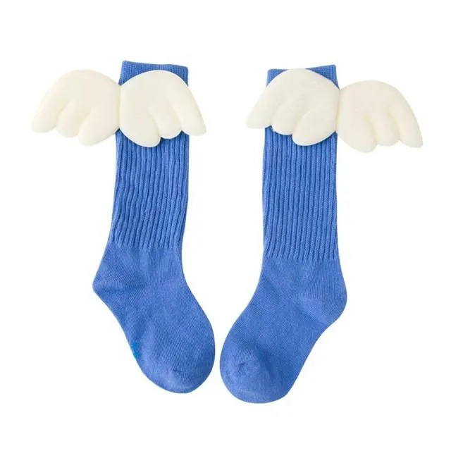 Girls Leg Warm Wing Stripes Socks