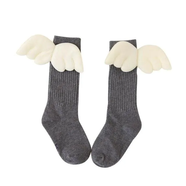 Girls Leg Warm Wing Stripes Socks