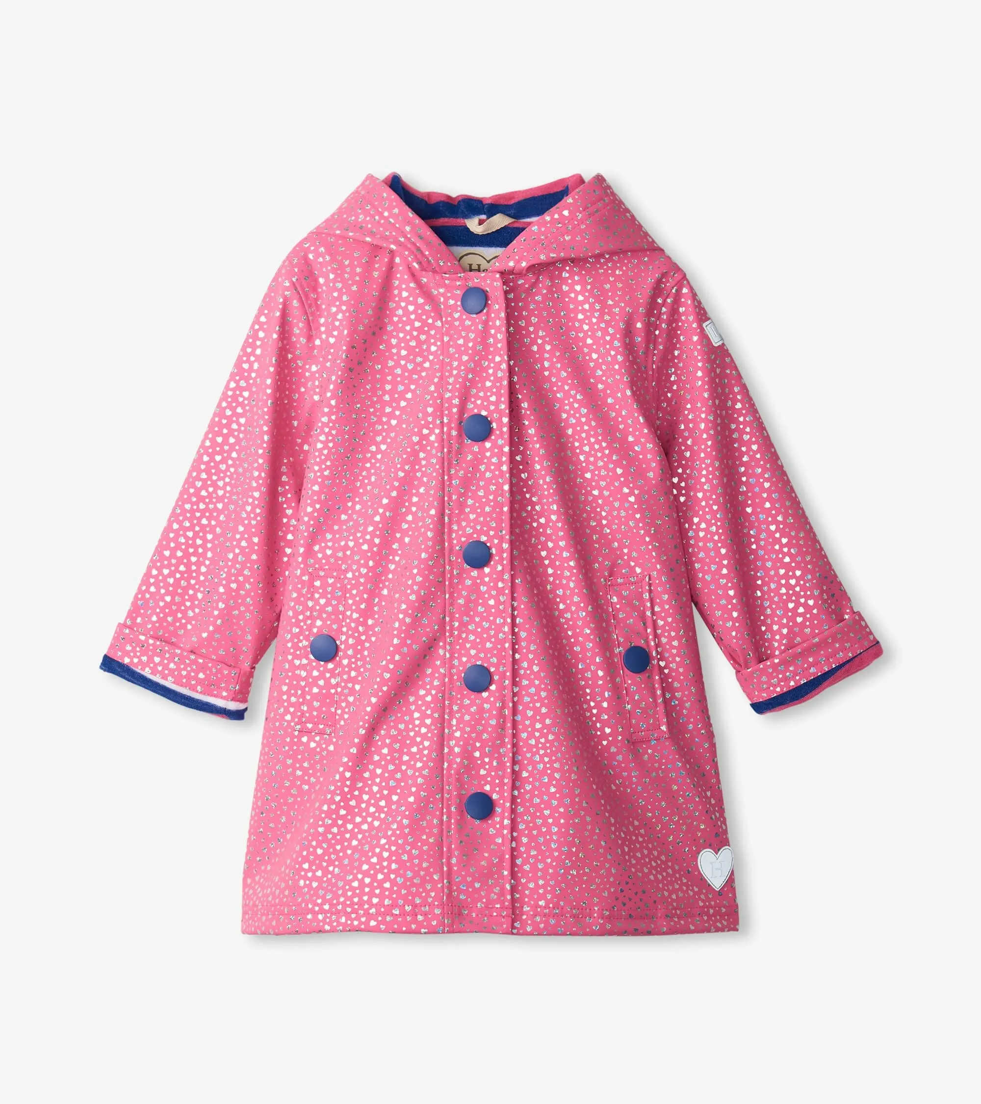 Hatley Splash Jacket - Glitter Hearts