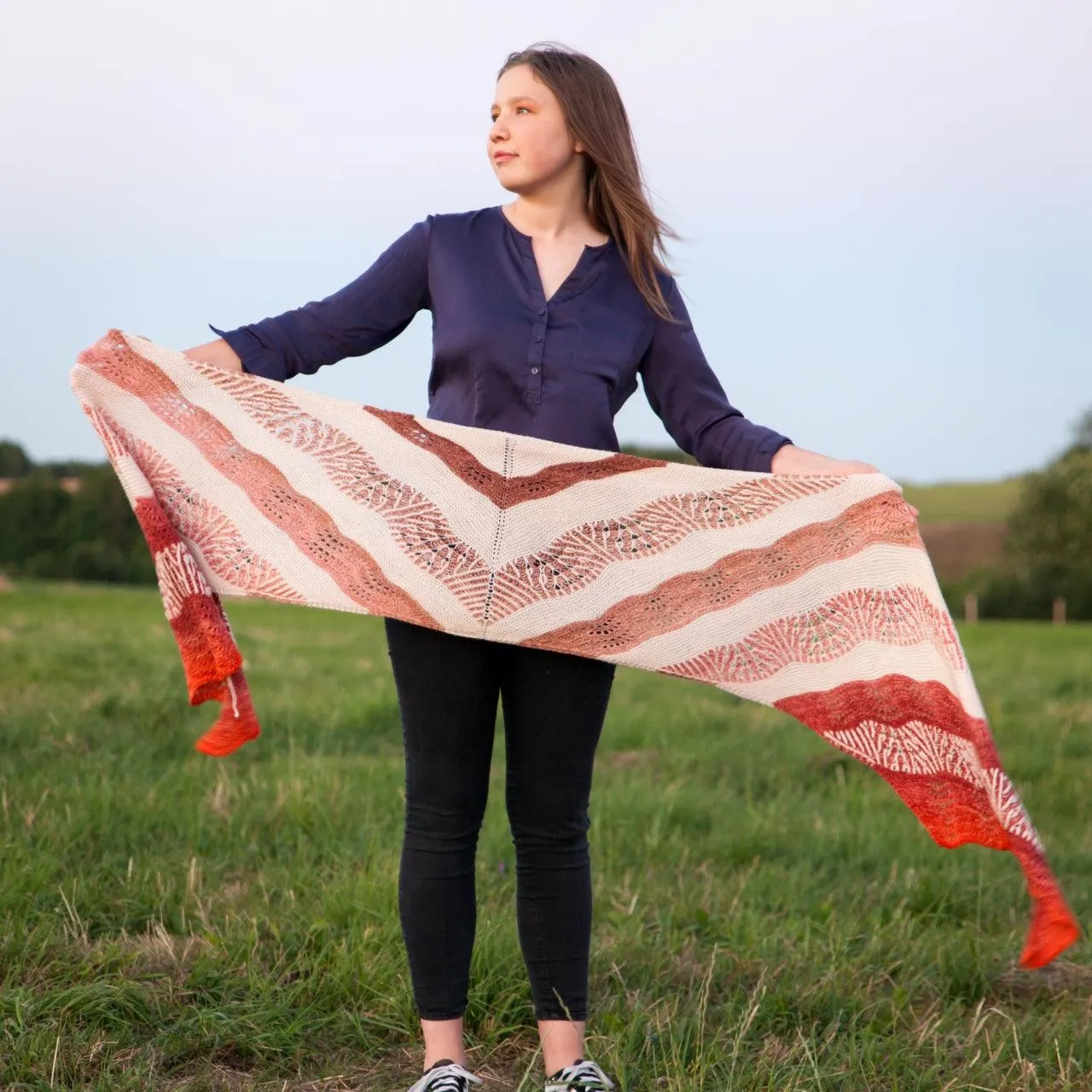 Highlands Sunset Shawl Pattern