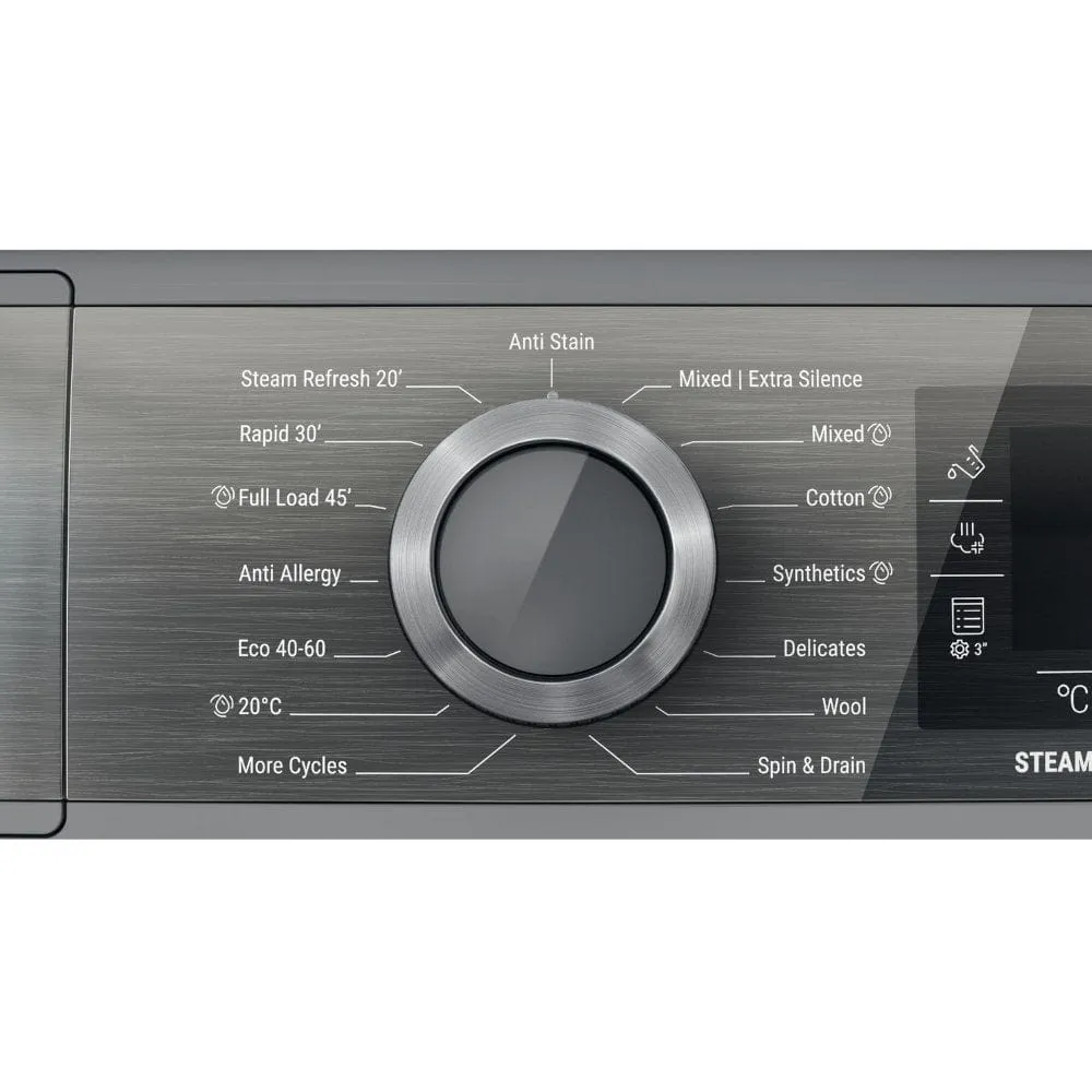 Hotpoint H8W046SBUK 10Kg Freestanding Washing Machine with 1400 Rpm, 59.9cm Wide - Silver