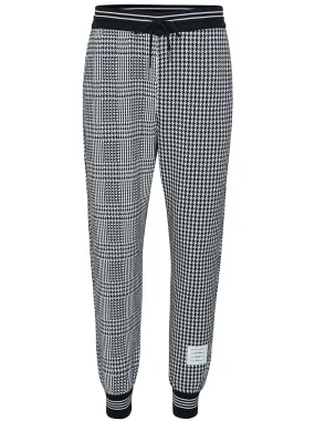 Houndstooth Cotton Sweatpants