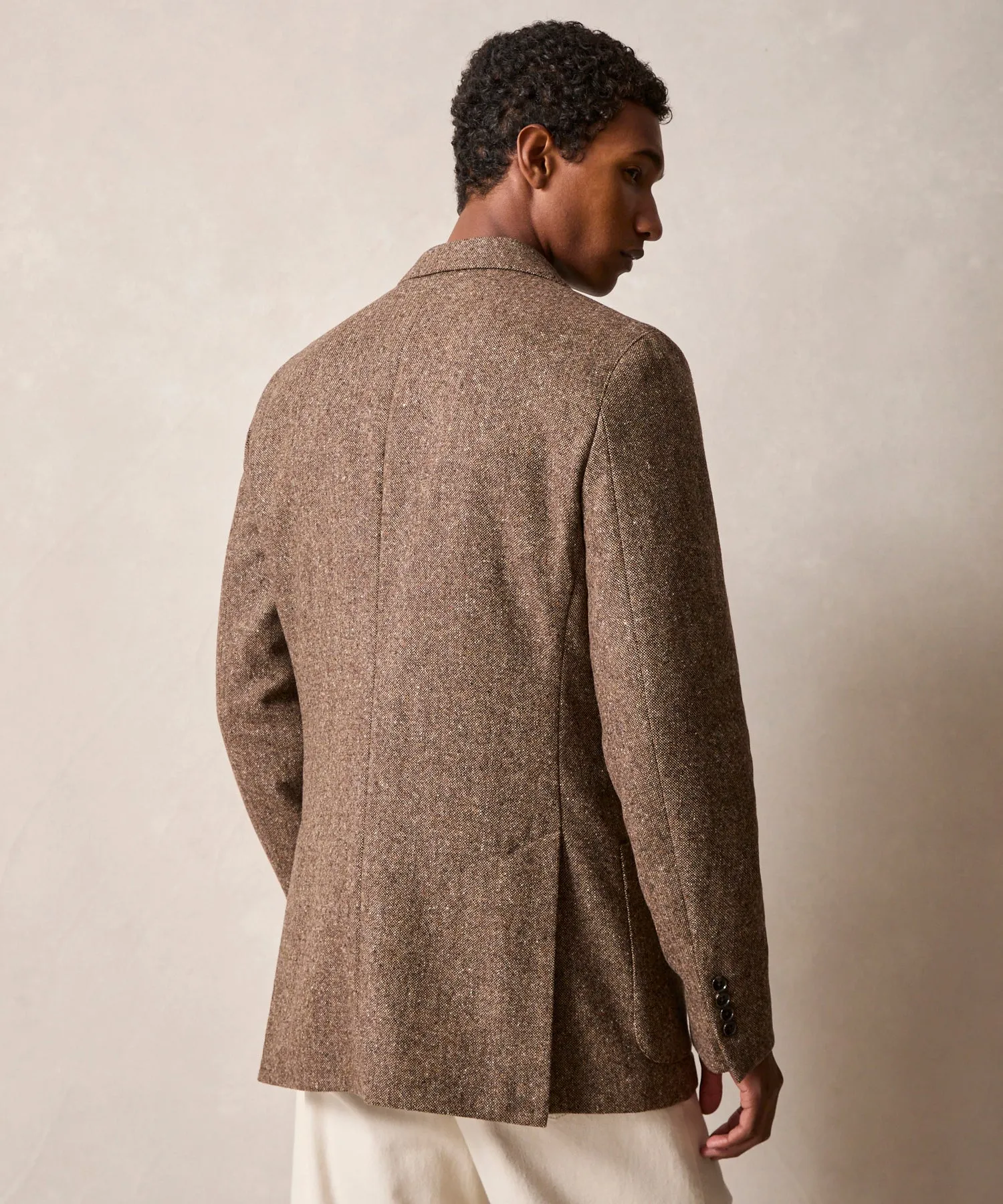 Italian Donegal Sport Coat in Brown