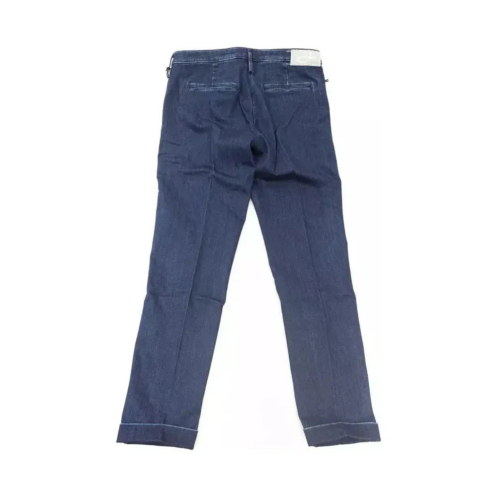 Jacob Cohen Blue Cotton Women Jeans