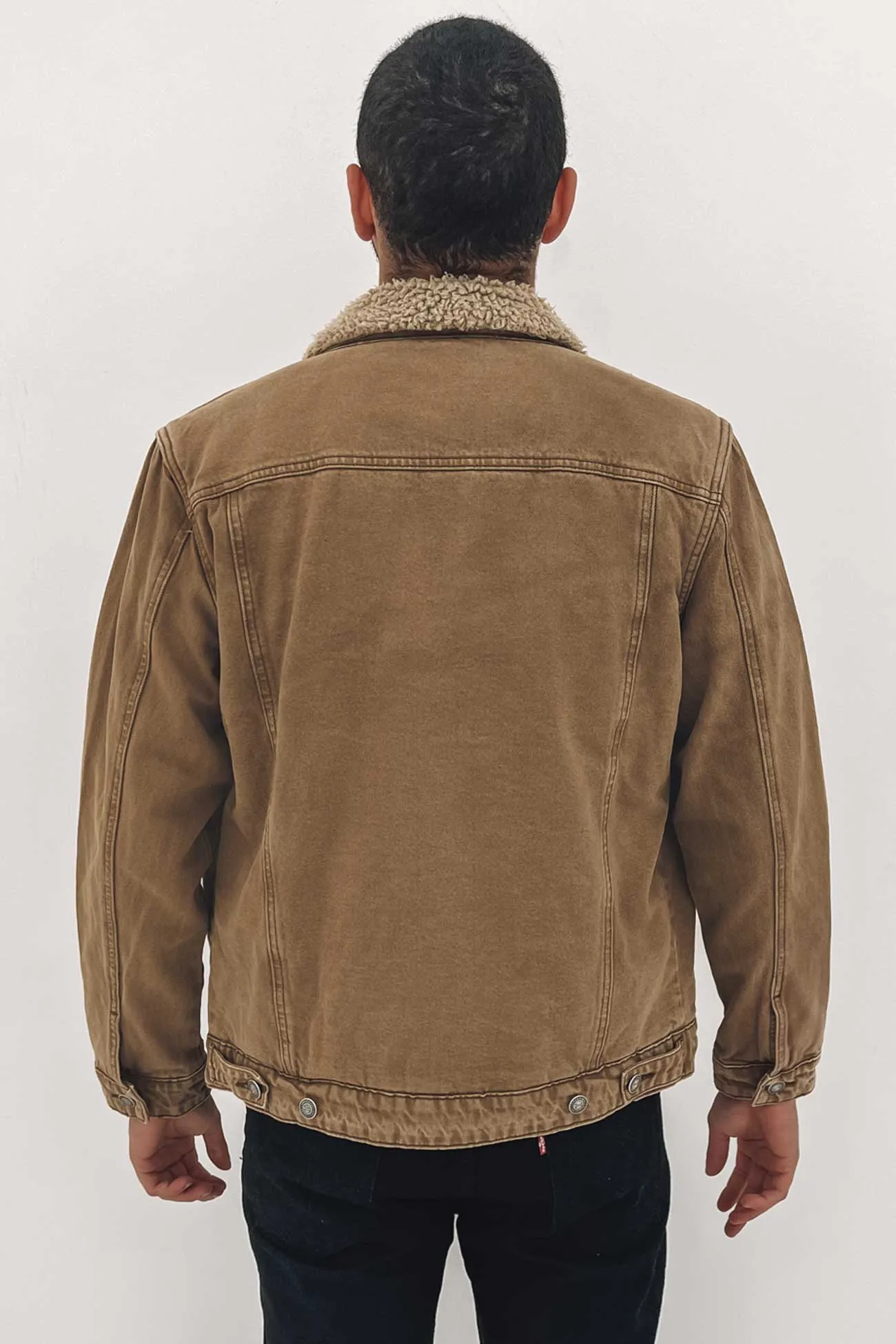 Jefe Sherpa Jacket Brown