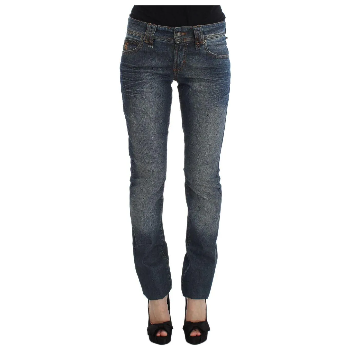 John Galliano Chic Slim Fit Blue Jeans