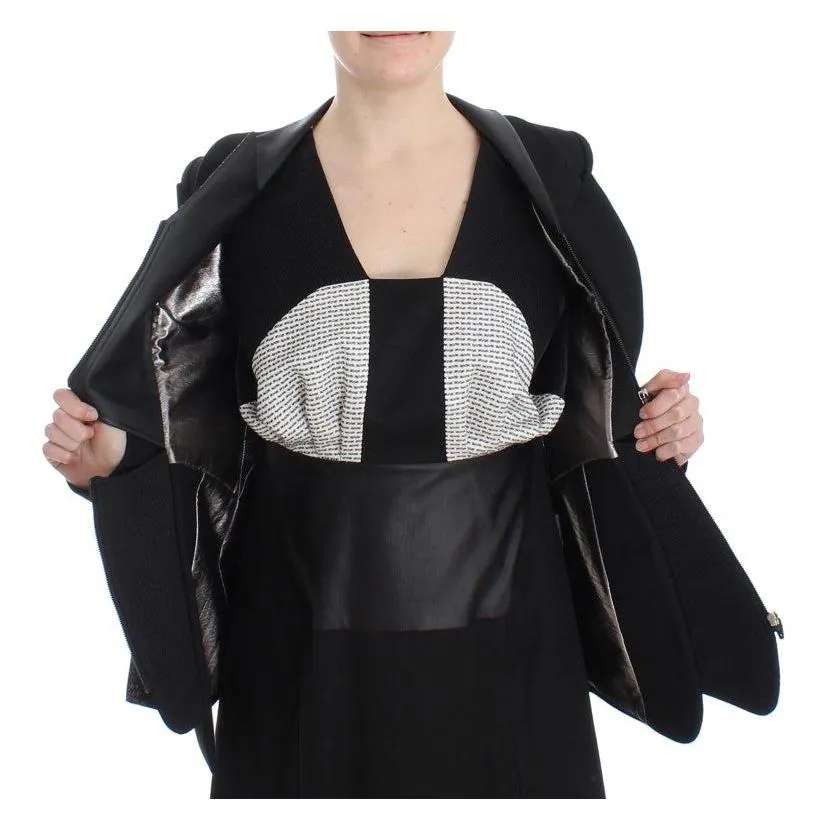 KAALE SUKTAE Elegant Monochrome Zippered Blazer Jacket