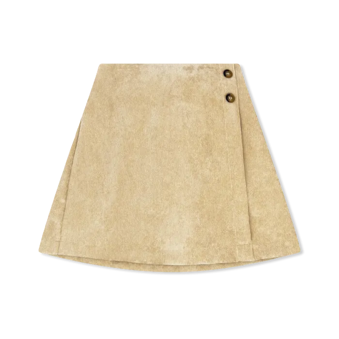 Khaki Cord Skirt