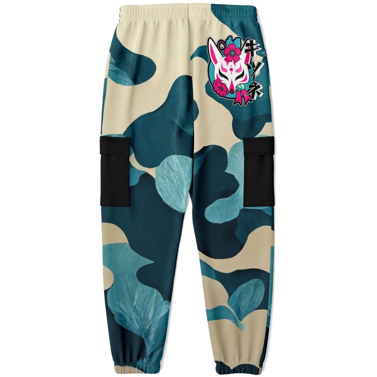 Kitsune Blue Leave Camo Sweatpants