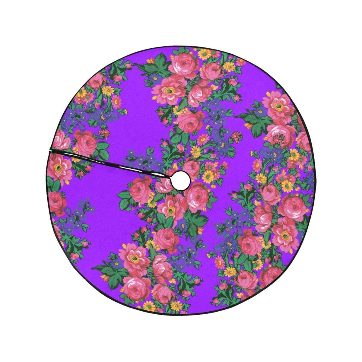 Kokum's Revenge-Lilac Christmas Tree Skirt 47" x 47"