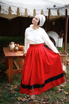 Landsknecht Skirt Flora Red/Black