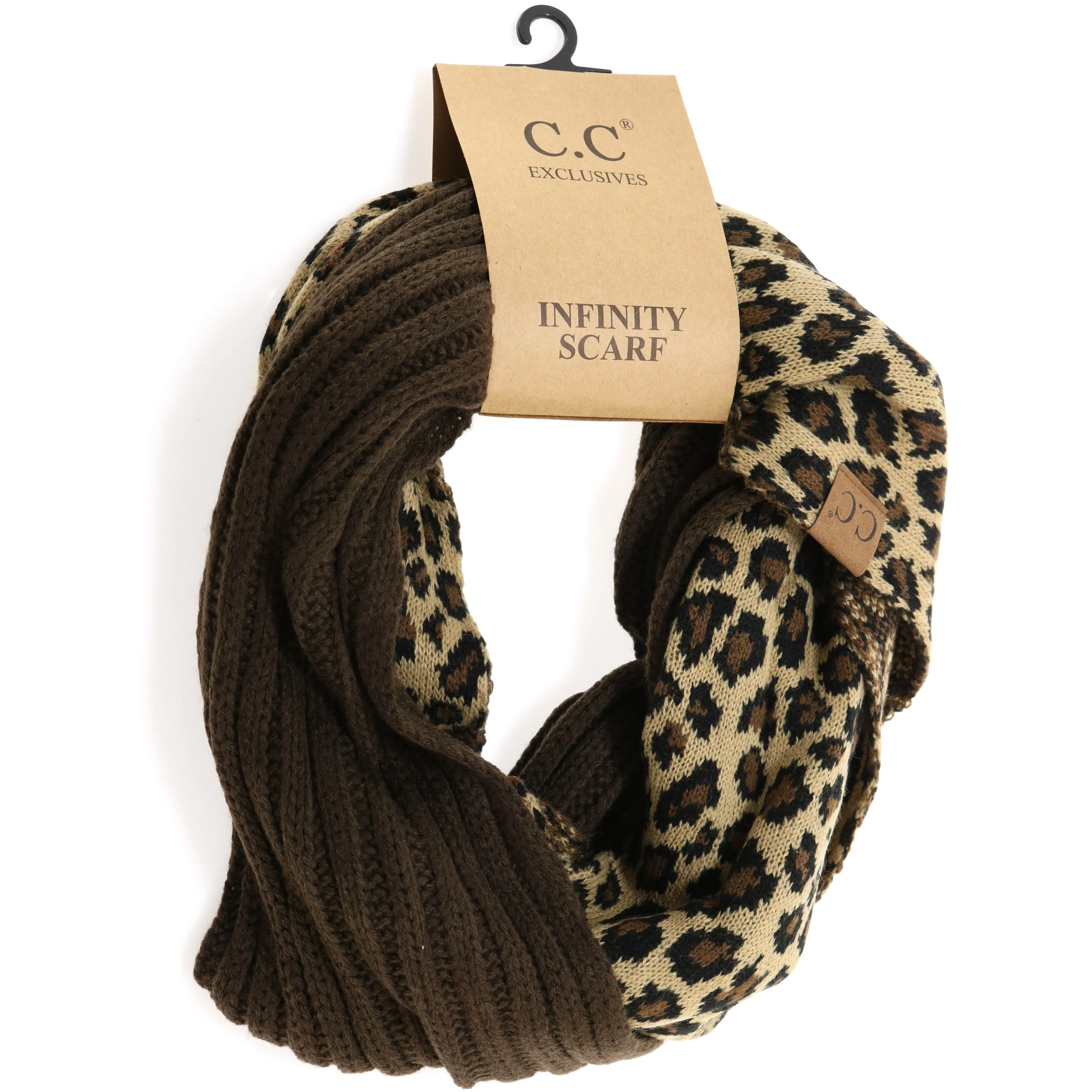 LEOPARD PRINT CC INFINITY SCARF