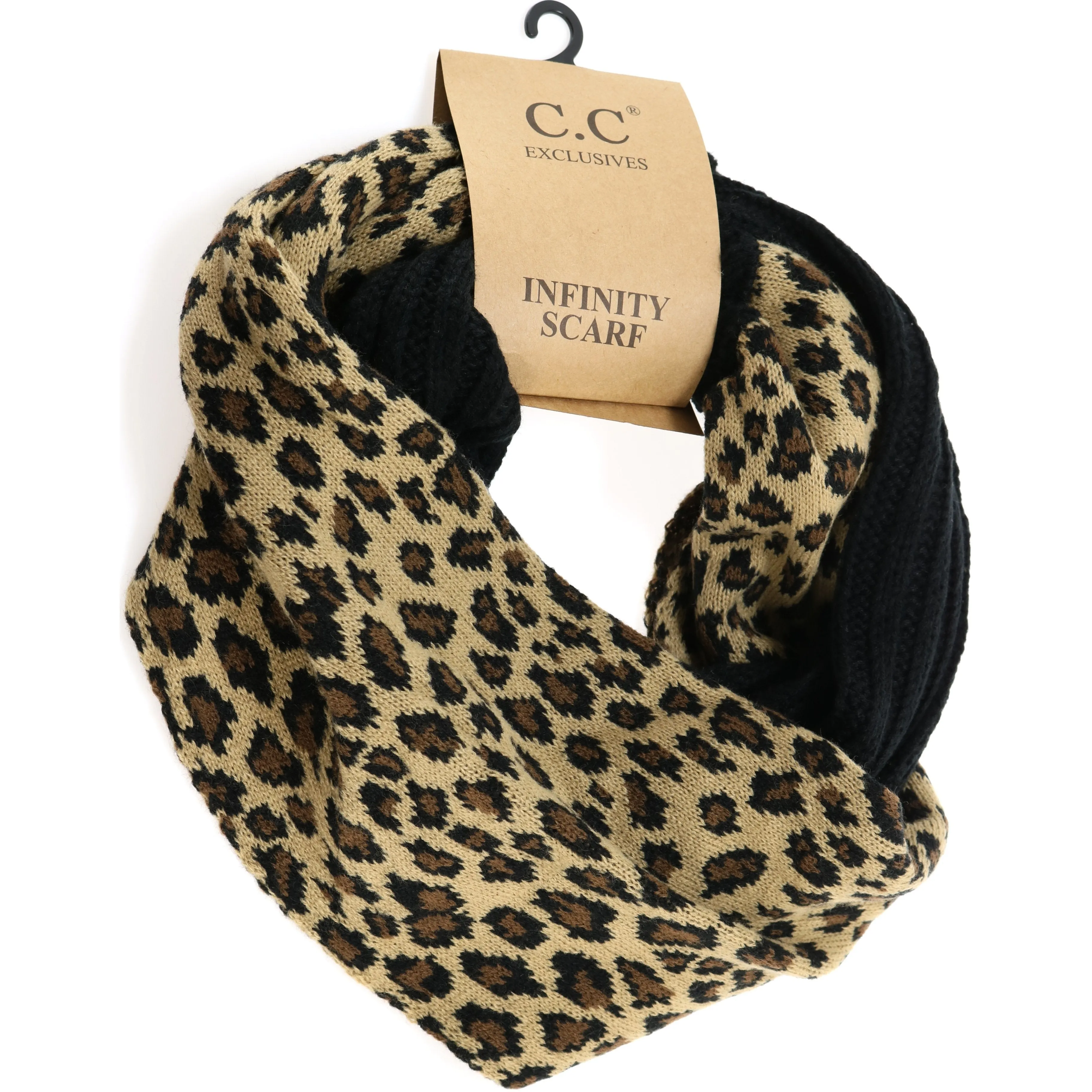 LEOPARD PRINT CC INFINITY SCARF