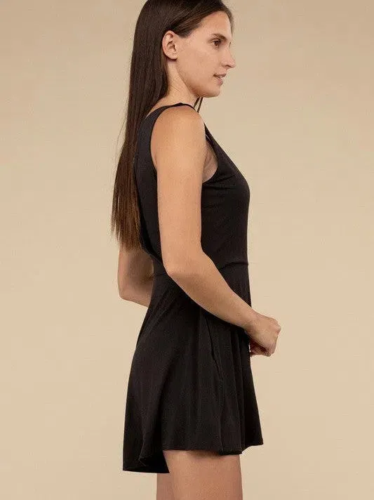 Levelling Up Daily Surplice Neckline Sleeveless Romper