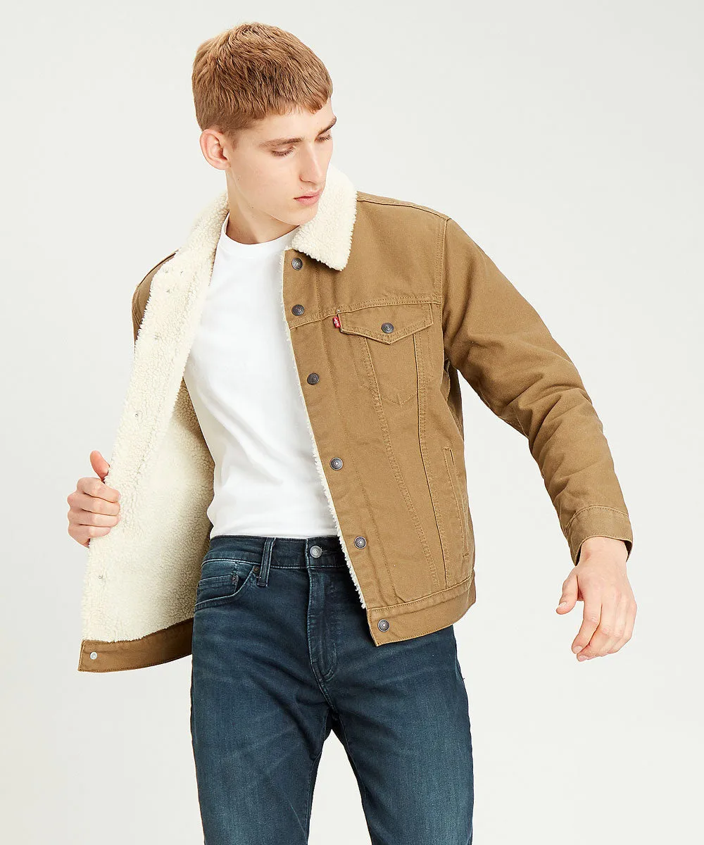 Levi's Men's Sherpa Trucker Jacket - Cougar Canvas