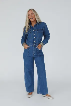 Little Extra Denim Jumpsuit - Medium Denim