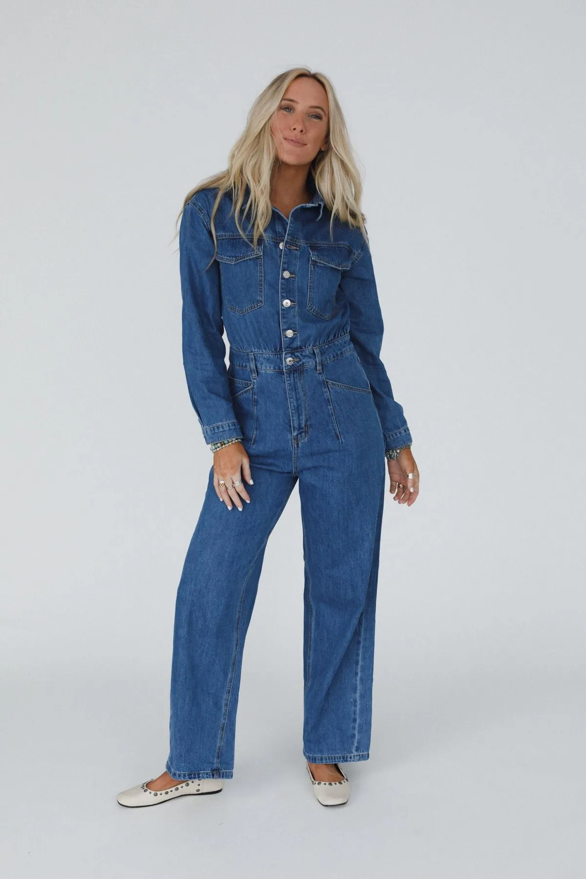 Little Extra Denim Jumpsuit - Medium Denim