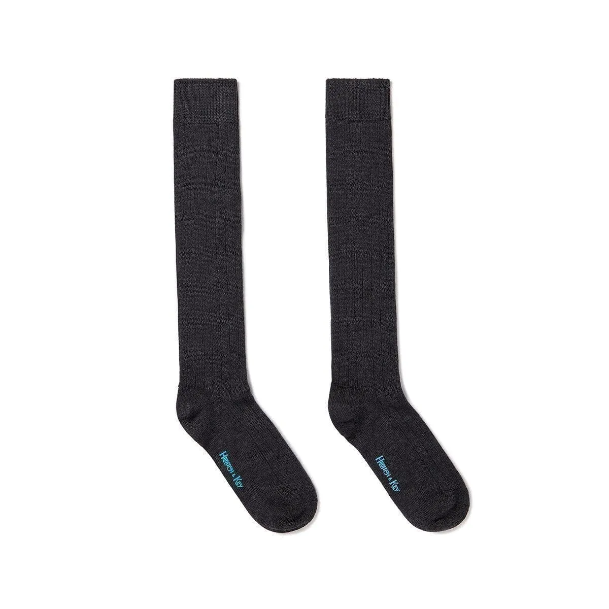 Long Grey Heavy Wool Sport Socks