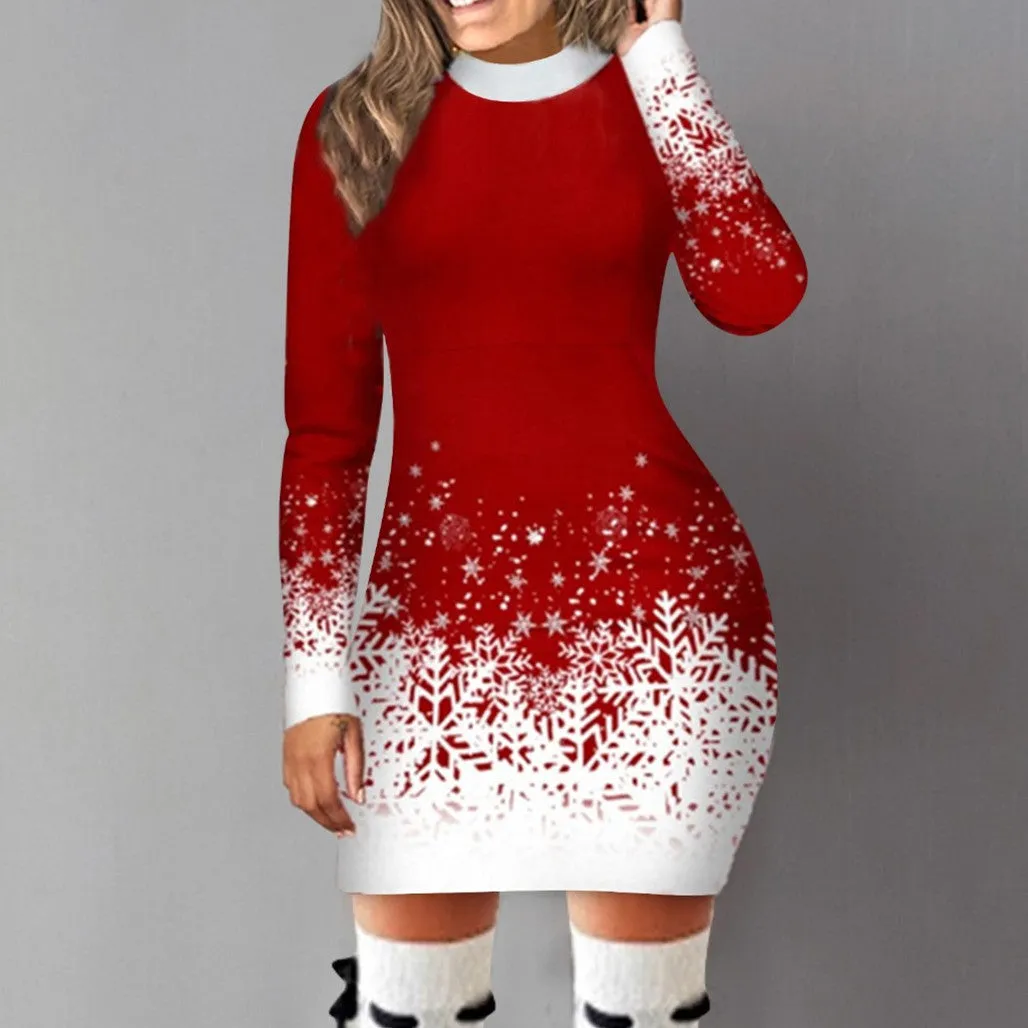 Long Sleeve Christmas Dress