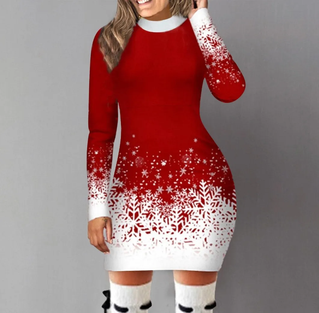 Long Sleeve Christmas Dress