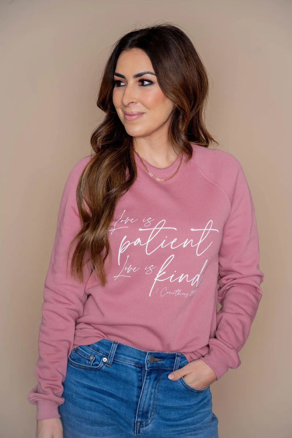 Love Is Patient Graphic Crewneck